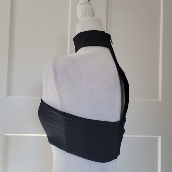 Onia laura bikini top in jet black - Picture 8 of 8